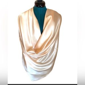 Cream Wild Rag/ Scarf 43”x42”